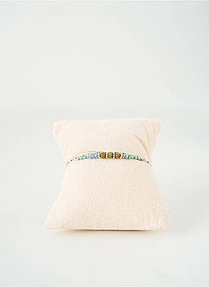Bracelet fermeture fermoir mousqueton vert BY GARANCE femme