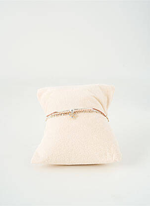 Bracelet fermeture fermoir mousqueton rose BY GARANCE femme