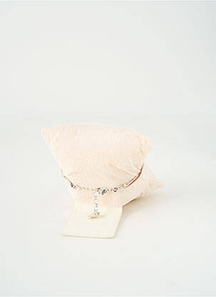 Bracelet fermeture fermoir mousqueton rose BY GARANCE femme
