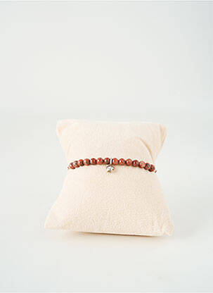 Bracelet ornement perles marron BY GARANCE femme