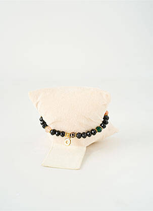 Bracelet fermeture fermoir mousqueton vert BY GARANCE femme