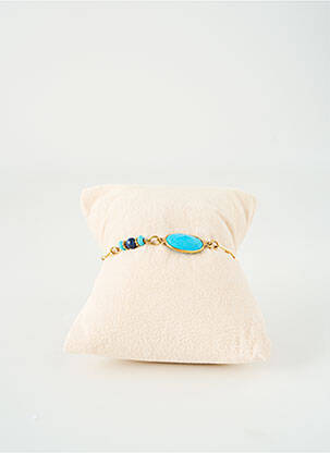 Bracelet ornement pierre bleu BY GARANCE femme