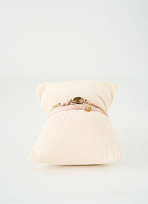 Bracelet fermeture fermoir mousqueton beige BY GARANCE femme