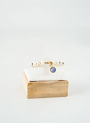 Bague ornement perles bleu ROSA PALMA femme