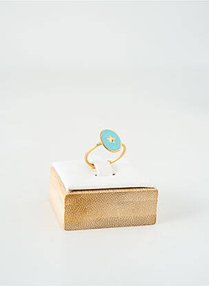 Bague matériaux métal bleu BY GARANCE femme