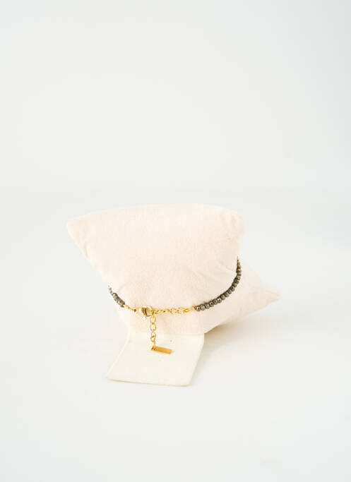 Bracelet fermeture fermoir mousqueton beige BY GARANCE femme