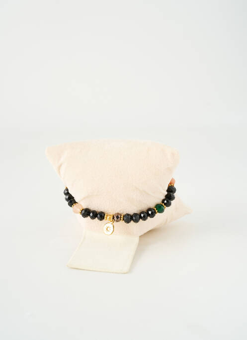 Bracelet fermeture fermoir mousqueton vert BY GARANCE femme