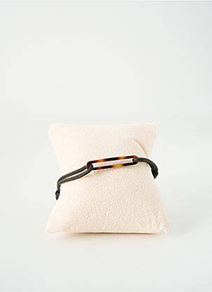 Bracelet fermeture boucle déployante noir OLIVIER LAFOND femme