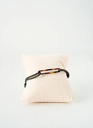 Bracelet fermeture boucle déployante noir OLIVIER LAFOND femme