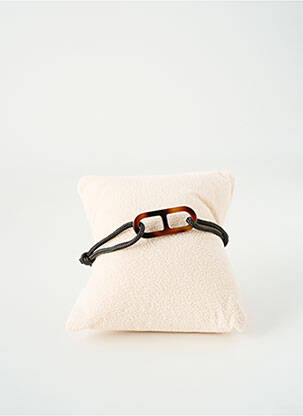 Bracelet fermeture boucle déployante noir OLIVIER LAFOND femme