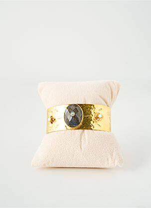 Bracelet manchette ornement pierre or L'ATELIER DES DAMES femme