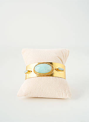 Bracelet manchette ornement pierre vert L'ATELIER DES DAMES femme