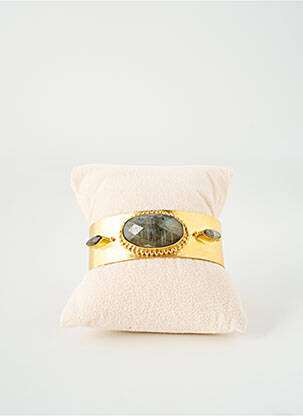 Bracelet manchette ornement pierre or L'ATELIER DES DAMES femme