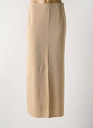 Jupe longue coupe droite beige SARAH PACINI femme