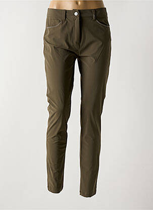 Pantalon slim skinny taille normale vert MC PLANET femme
