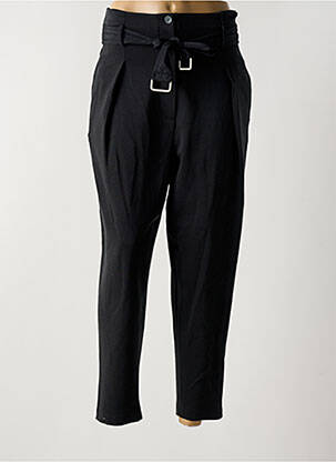 Pantalon 7/8 stretch taille normale noir LUUKAA femme