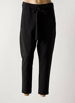 Pantalon 7/8 taille haute taille haute noir LAUREN VIDAL femme