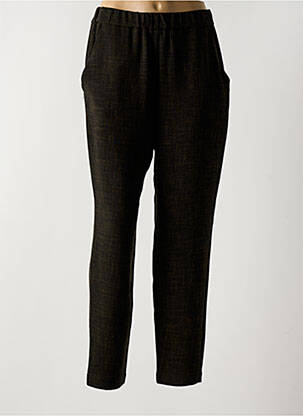 Pantalon droit taille élastique taille normale noir OSKA femme