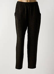 Pantalon droit taille élastique taille normale noir OSKA femme