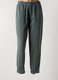 Pantalon droit taille élastique taille normale vert ISCHIKO femme