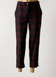Pantalon 7/8 stretch taille normale rouge SARAH PACINI femme