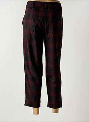 Pantalon 7/8 stretch taille normale rouge SARAH PACINI femme