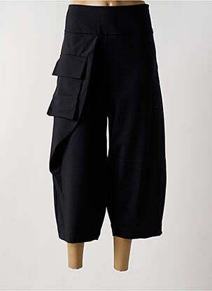 Pantalon 7/8 taille haute taille haute noir SARAH PACINI femme