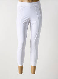 Legging effet matière satinée taille normale blanc MC PLANET femme
