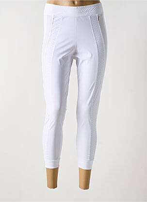 Legging effet matière satinée taille normale blanc MC PLANET femme