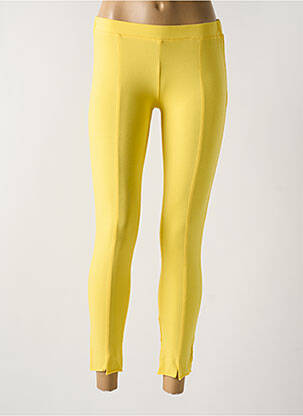 Legging tissage jersey taille normale jaune LUUKAA femme
