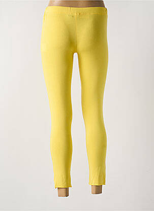 Legging tissage jersey taille normale jaune LUUKAA femme