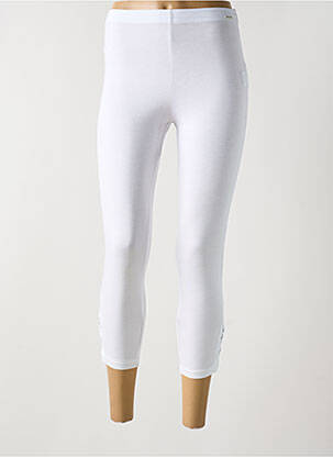 Legging tissage jersey taille normale blanc MALOKA femme