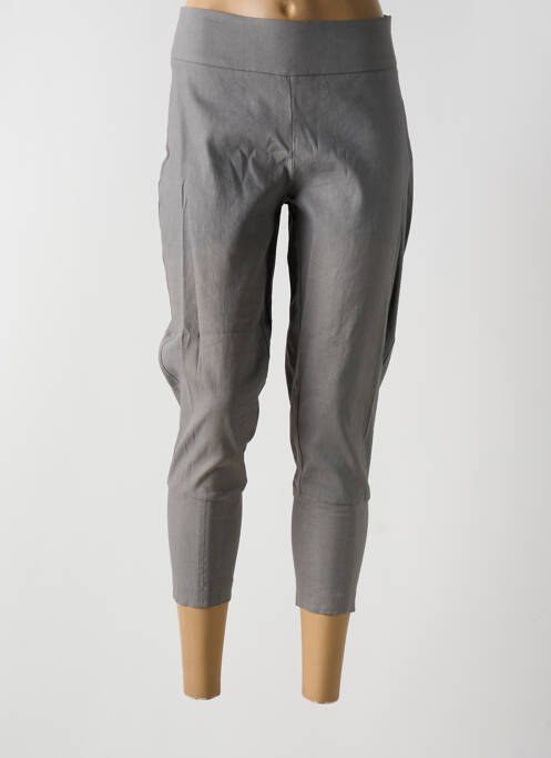 Pantalon 7/8 gris SARAH PACINI pour femme