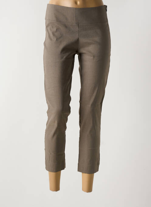Pantalon 7/8 marron SARAH PACINI pour femme