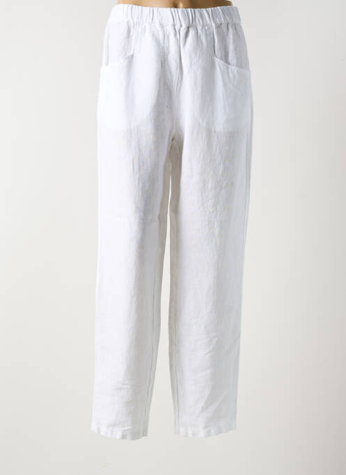 Pantalon droit blanc VETONO pour femme