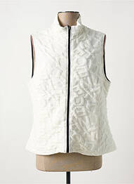 Gilet sans manche coupe cintrée blanc MALOKA femme