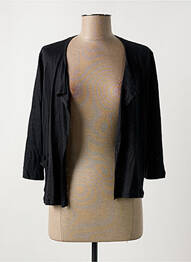 Gilet manches longues manches 3/4 noir MALOKA femme