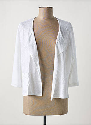 Gilet manches longues manches 3/4 blanc MALOKA femme