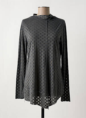 Top stretch manches longues gris LUUKAA femme