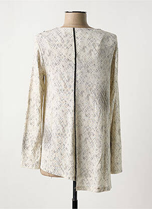 Pull tunique stretch manches longues beige OZAI N KU femme
