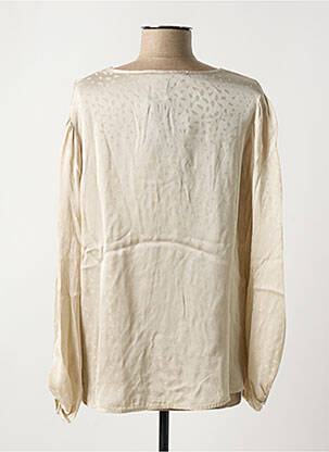 Blouse manches longues manches longues beige LAUREN VIDAL femme