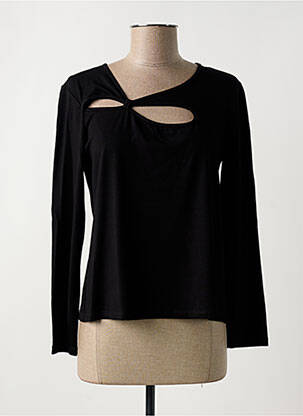 Top tissage jersey manches longues noir MC PLANET femme