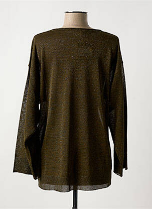 Pull col v manches longues vert LAUREN VIDAL femme
