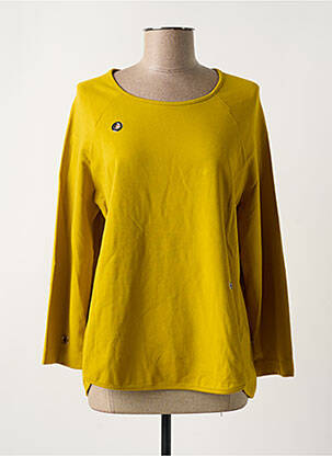 Sweat-shirt stretch manches longues vert MALOKA femme