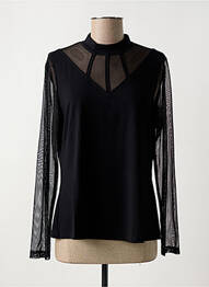 Top stretch manches longues noir MALOKA femme
