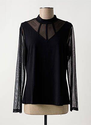 Top stretch manches longues noir MALOKA femme