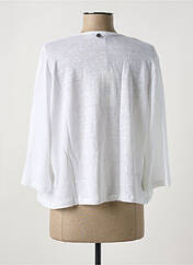 Gilet manches longues blanc MALOKA pour femme seconde vue