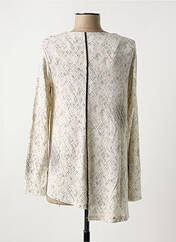 Pull tunique beige OZAI N KU pour femme seconde vue