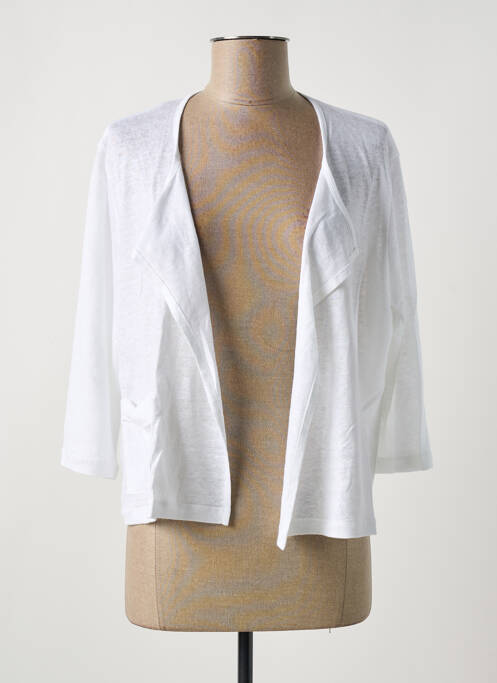 Gilet manches longues blanc MALOKA pour femme