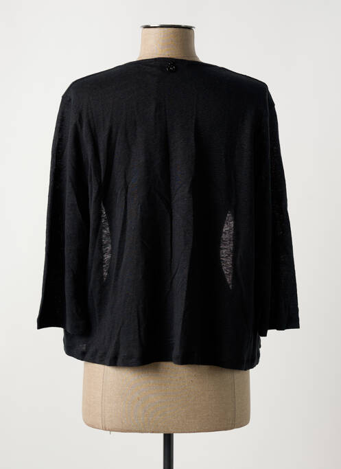 Gilet manches longues noir MALOKA pour femme